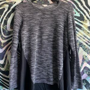 Sweater Top W/ Sheer Lining